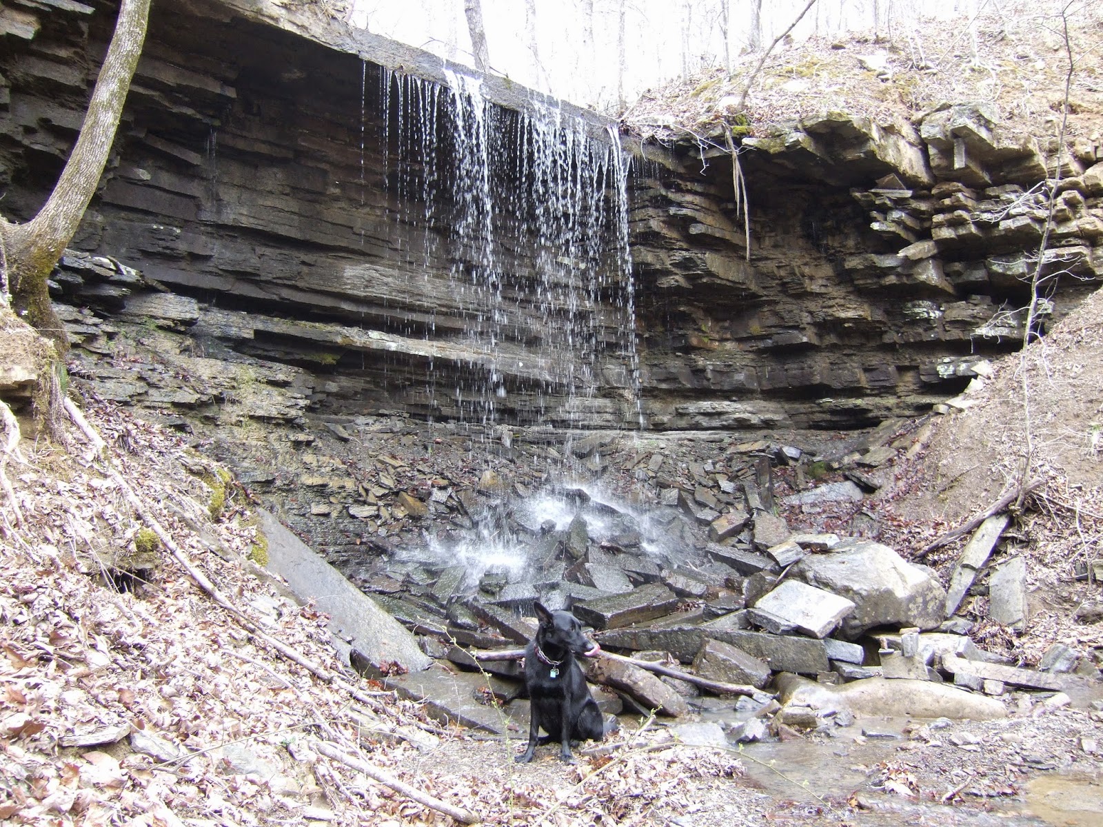 Concrete Slab Falls - Arkansas Waterfalls
